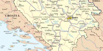Mapa Bośni