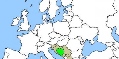 Mapa Bośni lokalizacja na 