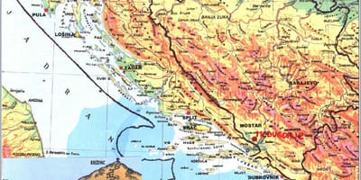 Mapa medjugorje, Bośnia i Hercegowina
